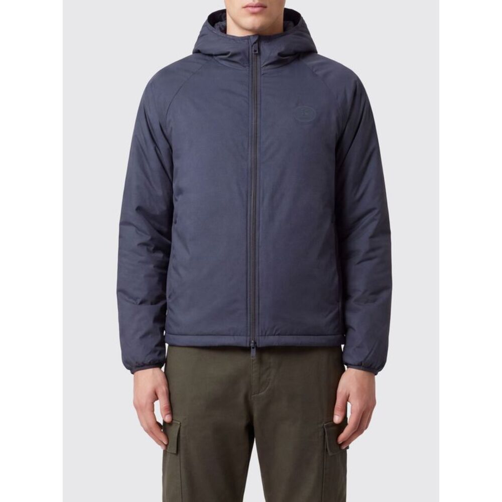 Burberry Men Burberry Hooded Nylon Windbreaker Jacket With Ekd Logo